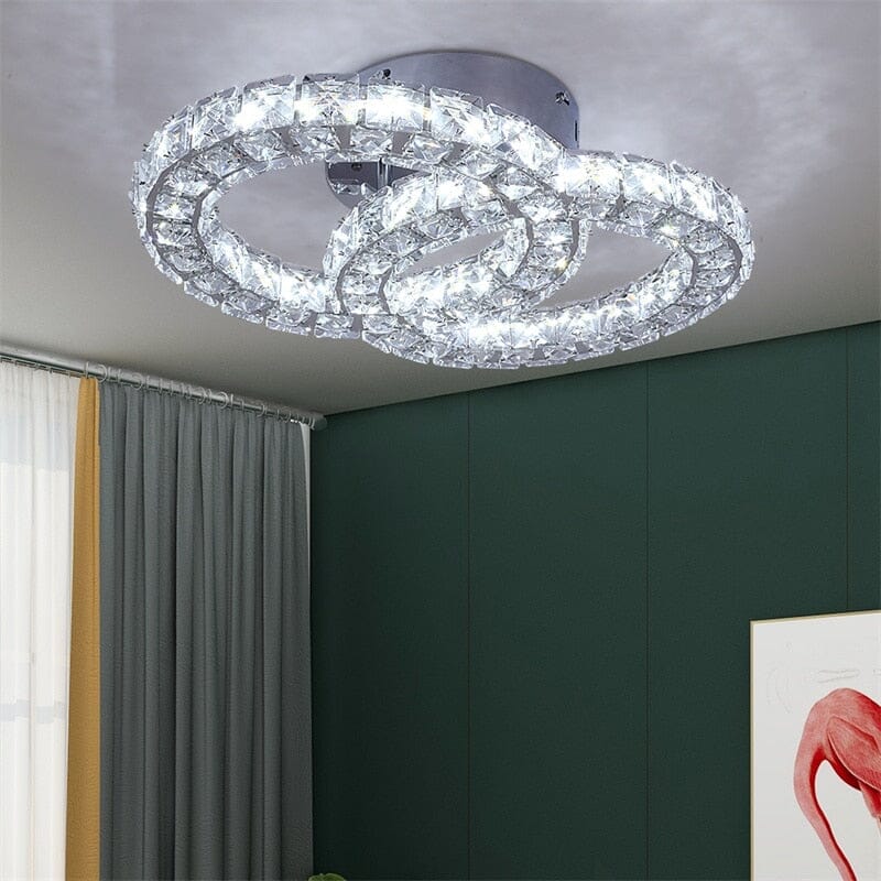 Crystal ceiling light for dining room decor