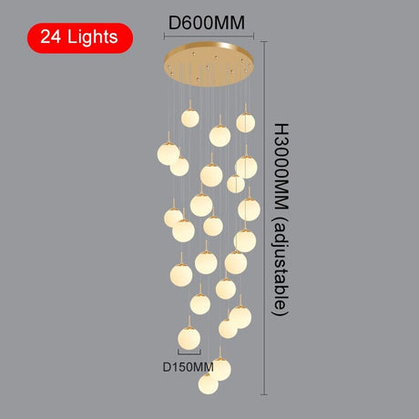 Liora Orb Chandelier Multi-Tier Configuration