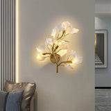 Adjustable brightness wall sconce for hallway