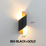 Wall Lamp Toughened Glass Shade Warm White Light