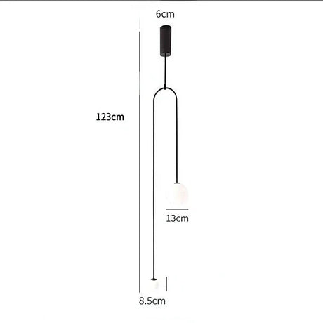 Metal pendant light warm even lighting scene