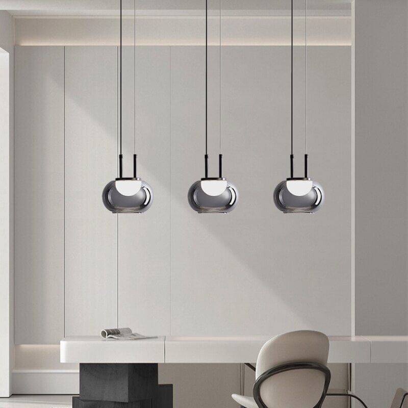 Nordic glass chandelier for living spaces