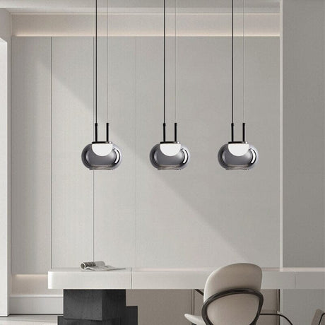 Novarel Nordic glass chandelier for living spaces
