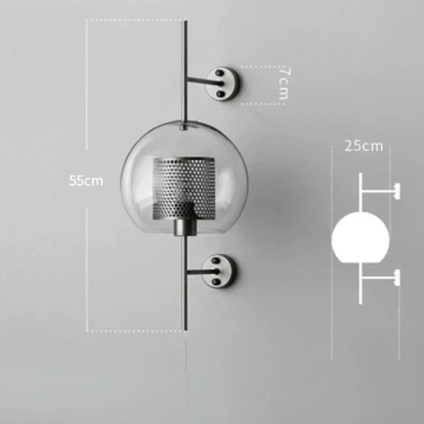 Wall mounted light fixture for commercial or home spaces