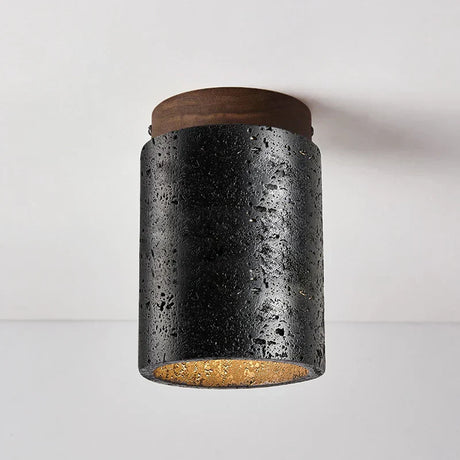 Marble and wood ceiling light for modern homes
