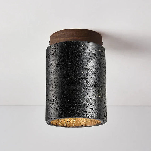 Marble and wood ceiling light for modern homes