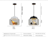 Animal Motif Pendant Light for Nursery and Playroom