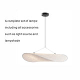 chip-shaped leaf pendant light fixture