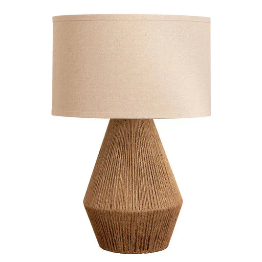 Warm ambient table lamp for small spaces