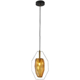 Iron and Glass Pendant Chandelier for Living Room Lighting | OroDwell