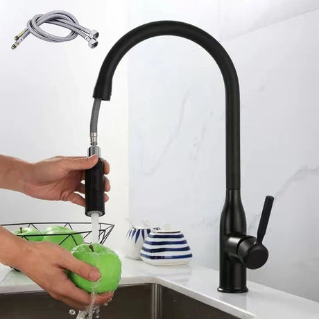 Single-hole mount kitchen tap for easy installation