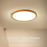 Wood ceiling light for kids' room decor