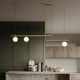 Frosted globe pendant lamp for living room