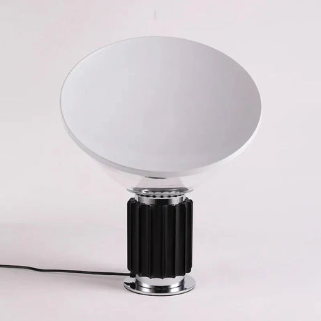 Table lamp on desk workspace setting