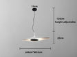 resin pendant lamp with iron finish for kitchen decor