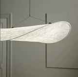 Lyra LED Pendant Light Full Fixture Front View - OpalDwell