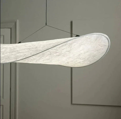 Lyra LED Pendant Light Full Fixture Front View - OpalDwell