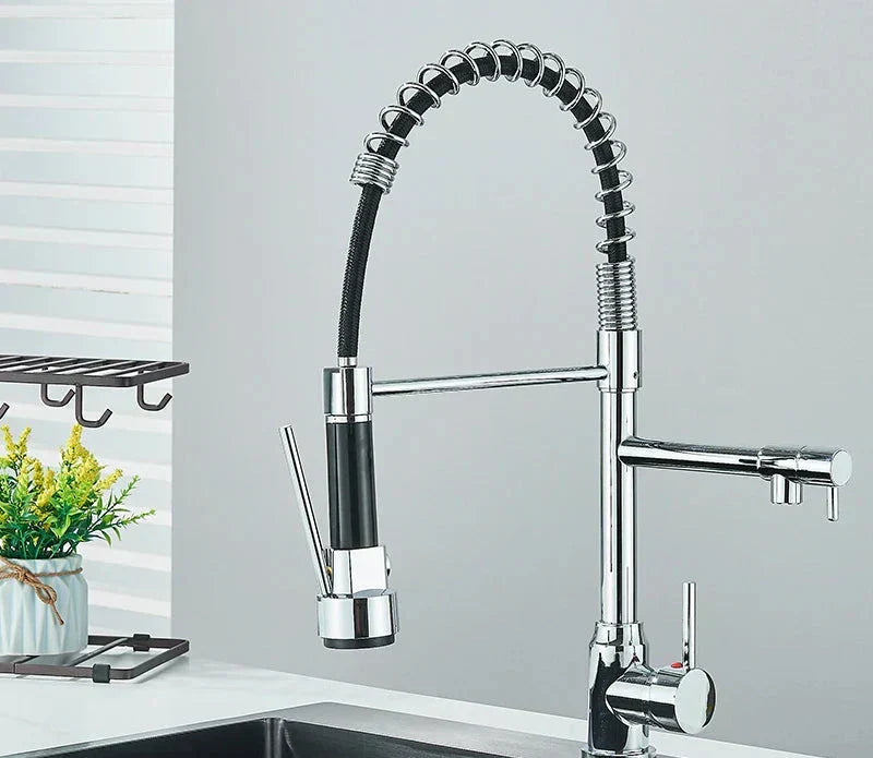 NovaPulse Kitchen Mixer Tap washing vegetables use - OpalDwell
