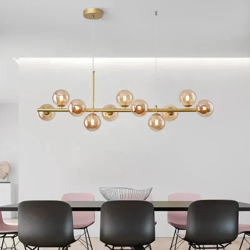 Painted Metal Chandelier for Dining Room