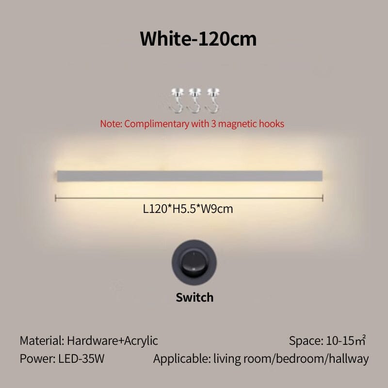 Acrylic wall lamp additional view modern home decor setting