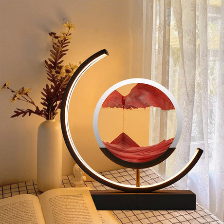 sand art sculpture lamp for living room accents