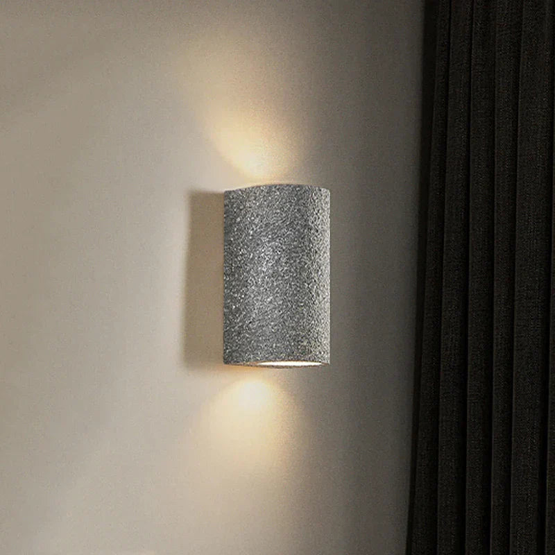 Painted wall light for bedroom decor
