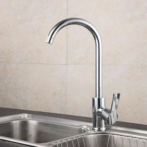 LumaFlow Chrome Single-Handle Kitchen Mixer Tap Fixture