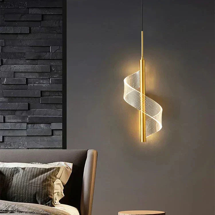 LumaLine Contemporary Metal Pendant Light – Hero View - OroDwell
