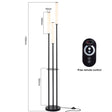 Candlestick Floor Lamp with Shelves for Modern Homes