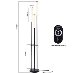 Candlestick Floor Lamp with Shelves for Modern Homes