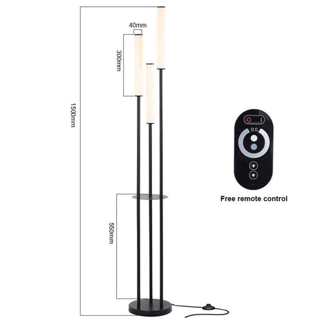 Candlestick Floor Lamp with Shelves for Modern Homes