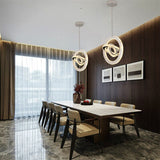 LED ceiling lamp with brushed stainless steel accents