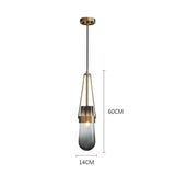 LED Pendant Light Brass Accents Farmhouse Style