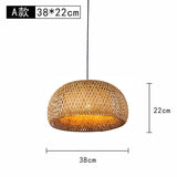 Wicker pendant light for modern rustic kitchen