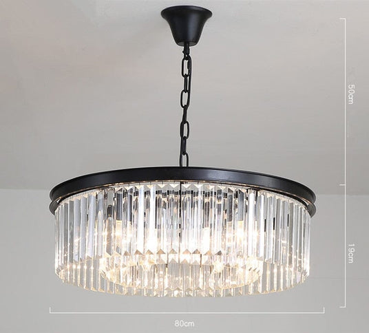 Crystal ceiling light for entryway