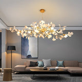 Petal design chandelier for entryway