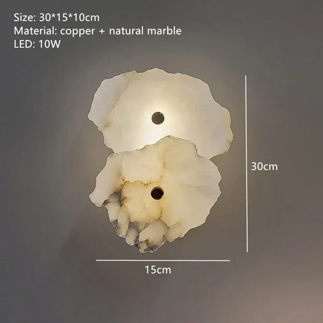 Marble Wall Sconce for Hallway Accent