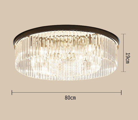 Crystal ceiling fixture for entryway