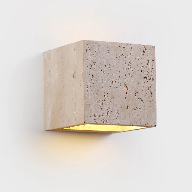 Travertine Wall Sconce LED for Living Room