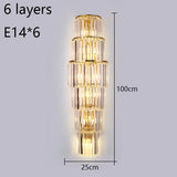Crystal Glass Wall Lamp for Modern Homes