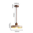 Travertine pendant light warm ambient glow scene