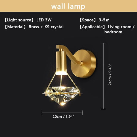 Crystal wall sconce dimensions for bedroom