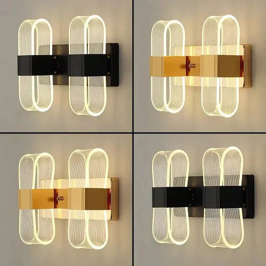 Multi light aluminum wall sconce fixture