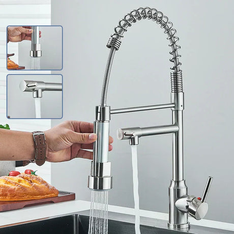 NovaPulse Kitchen Mixer Tap side angle product view - OpalDwell