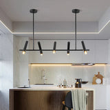 remote and app controlled pendant light for open-concept kitchens