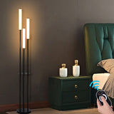 Solare Candlestick LED Floor Lamp with Shelves