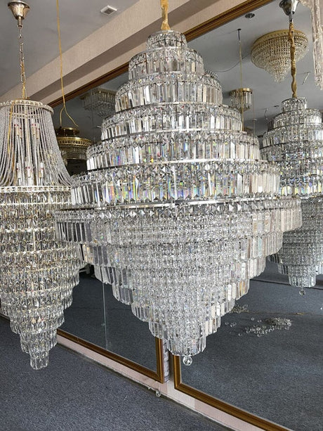 Crystal Chandelier Round Design for Bedroom