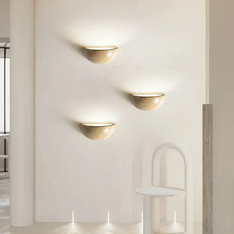 Modern ceramic wall light fixture