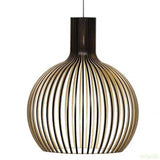 Wood Cage Pendant Light Additional Angle