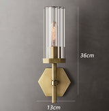 Crystal Wall Sconce for living room – close-up view